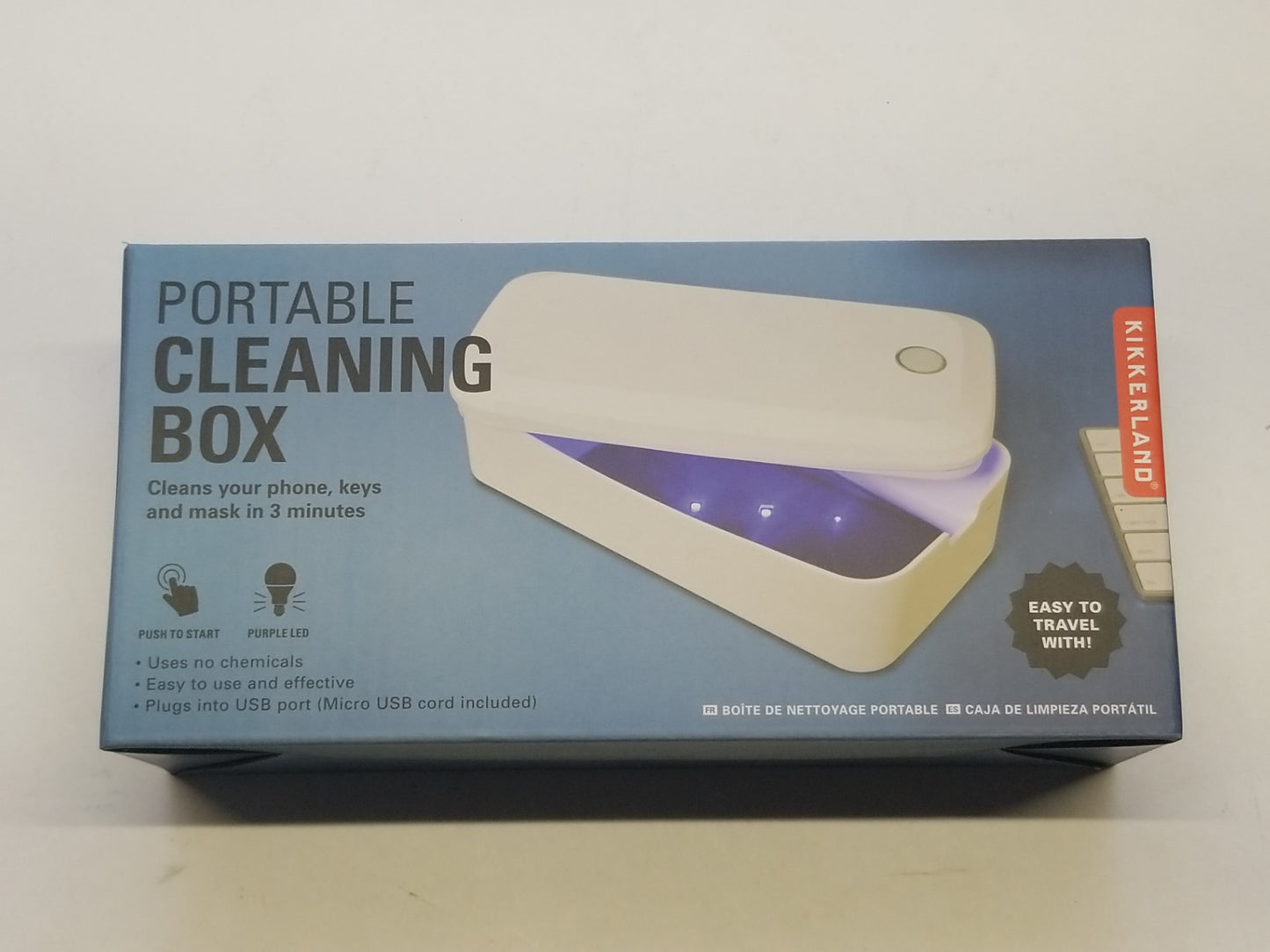 Portable Cleaning Box Cell Phone Sanitizer UV Purple Light USB Connection